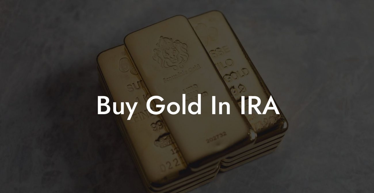 Buy Gold In IRA