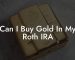 Can I Buy Gold In My Roth IRA