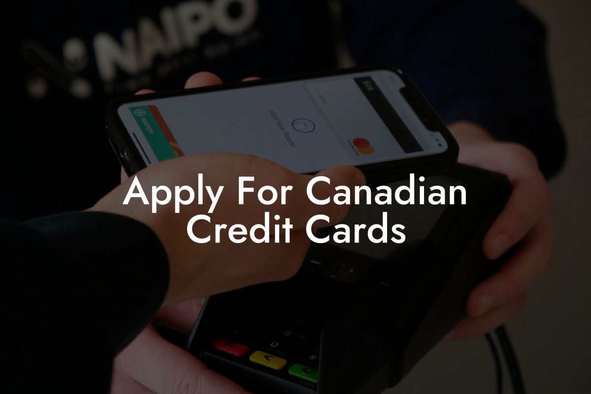 Apply For Canadian Credit Cards