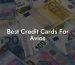 Best Credit Cards For Avios