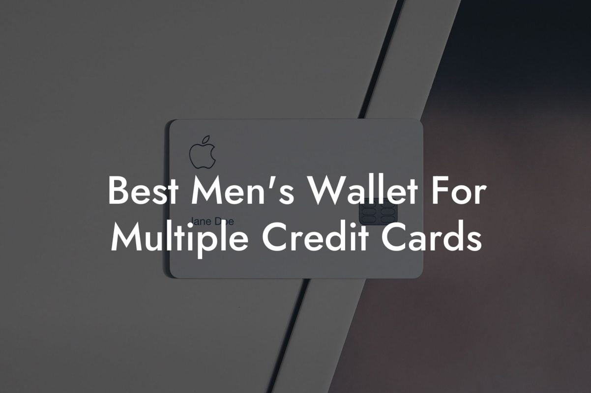 Best Men's Wallet For Multiple Credit Cards