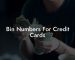Bin Numbers For Credit Cards