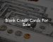 Blank Credit Cards For Sale