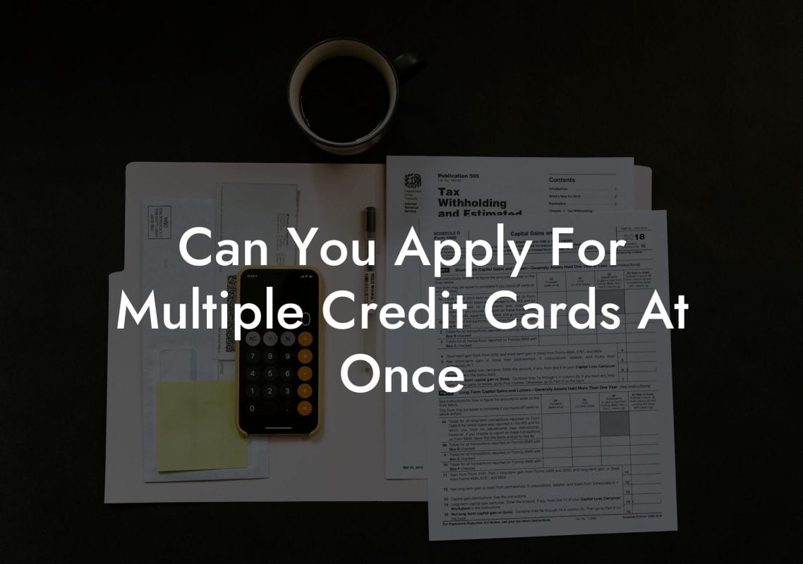 Can You Apply For Multiple Credit Cards At Once