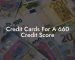 Credit Cards For A 660 Credit Score