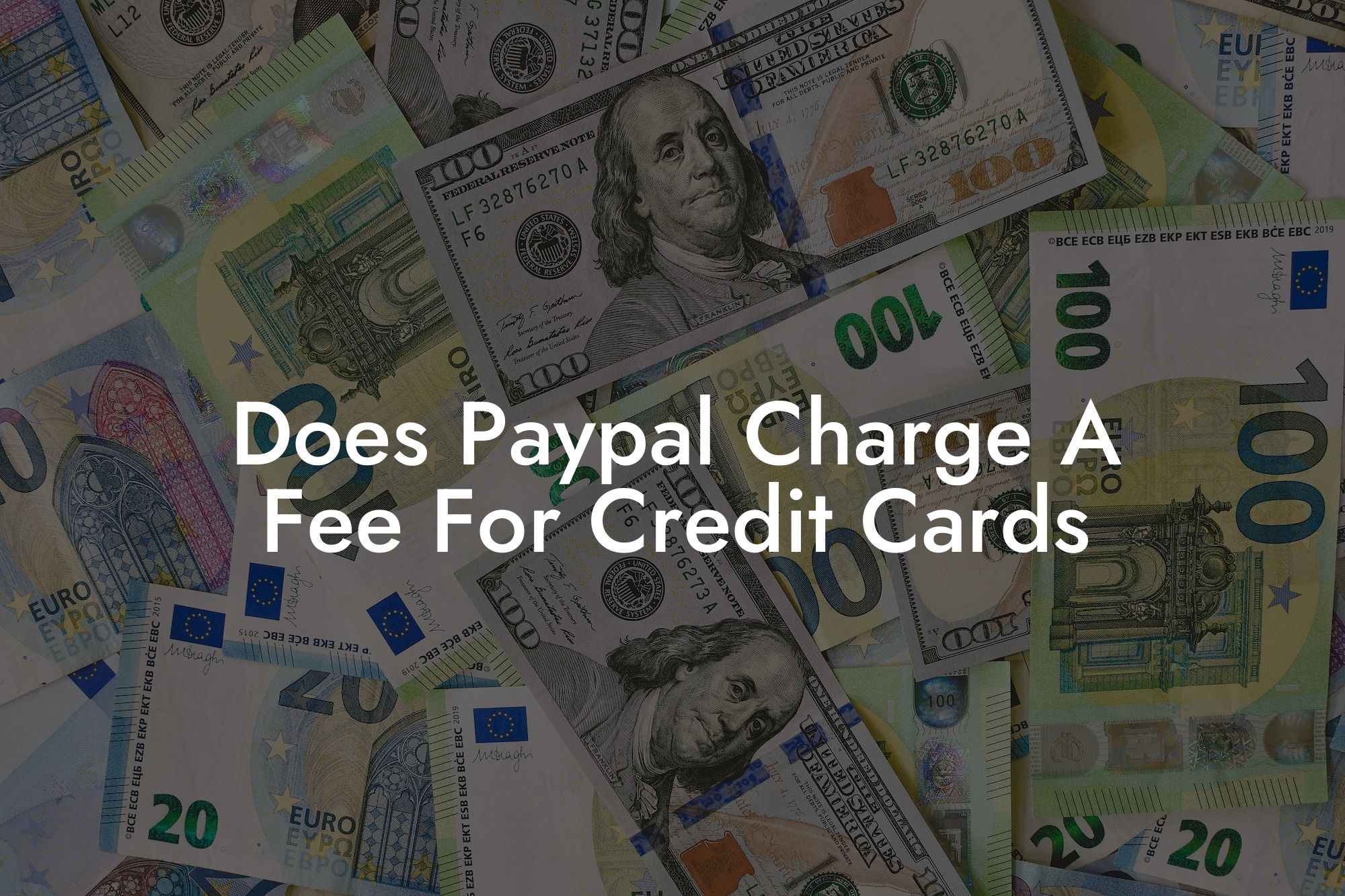 Does Paypal Charge A Fee For Credit Cards