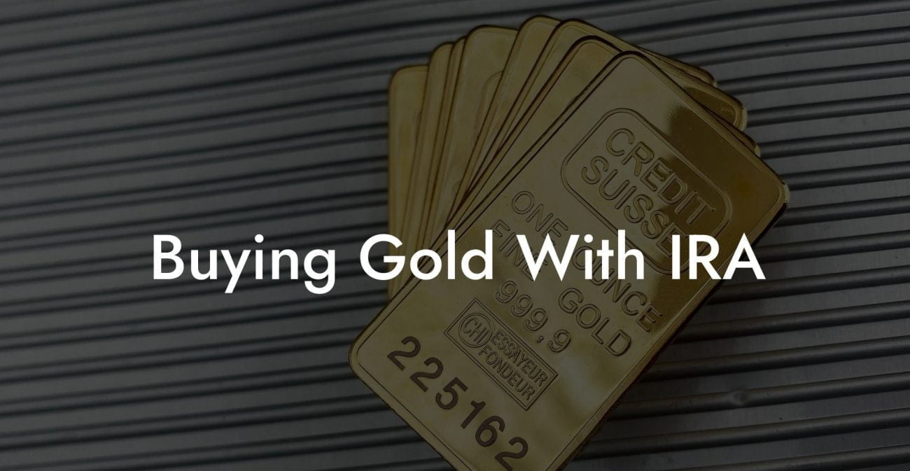 Buying Gold With IRA