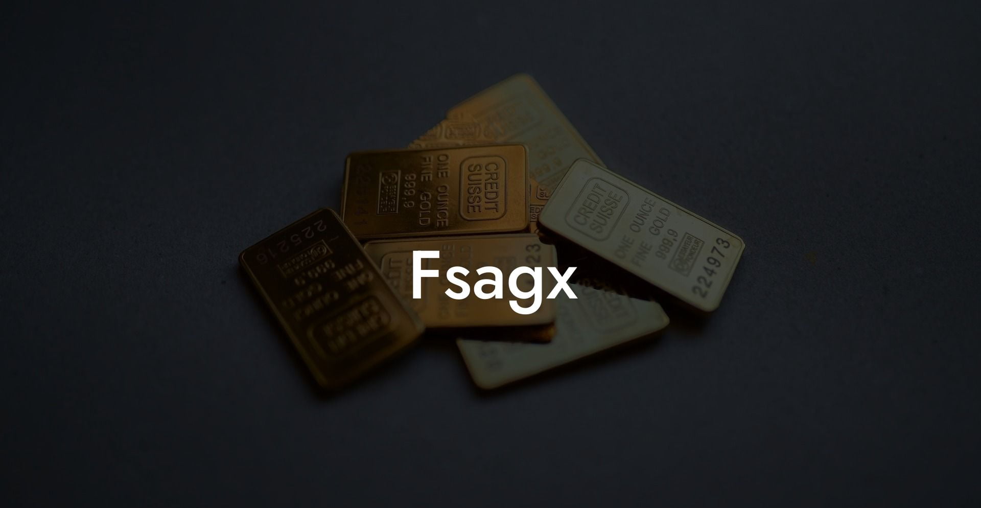 Fsagx Stock