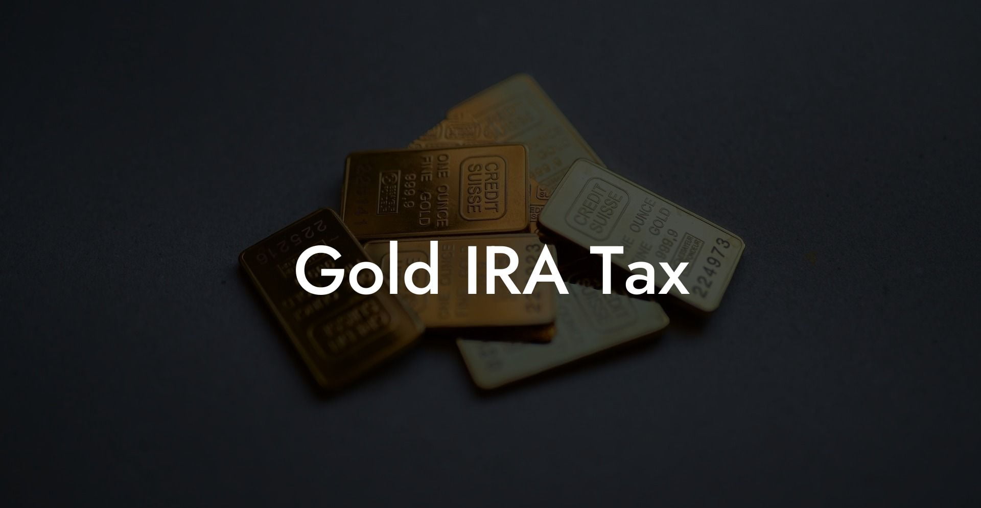 Gold IRA Tax