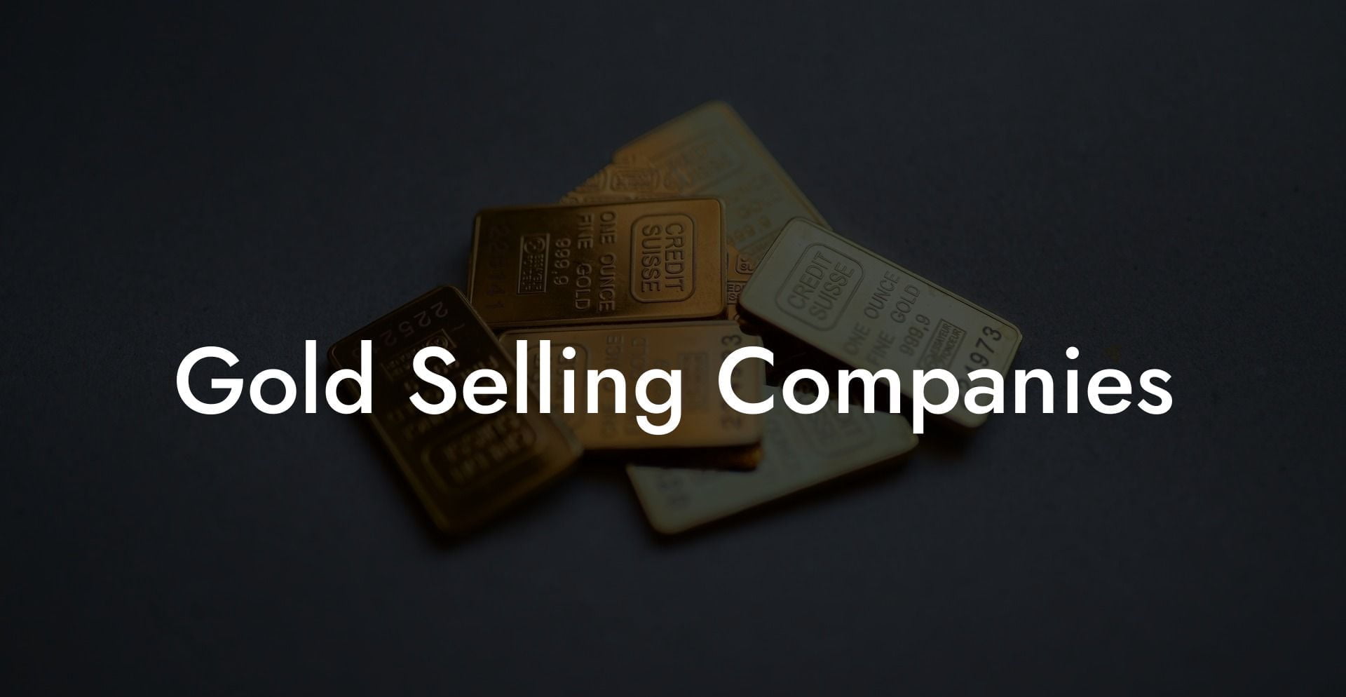 Gold Selling Companies