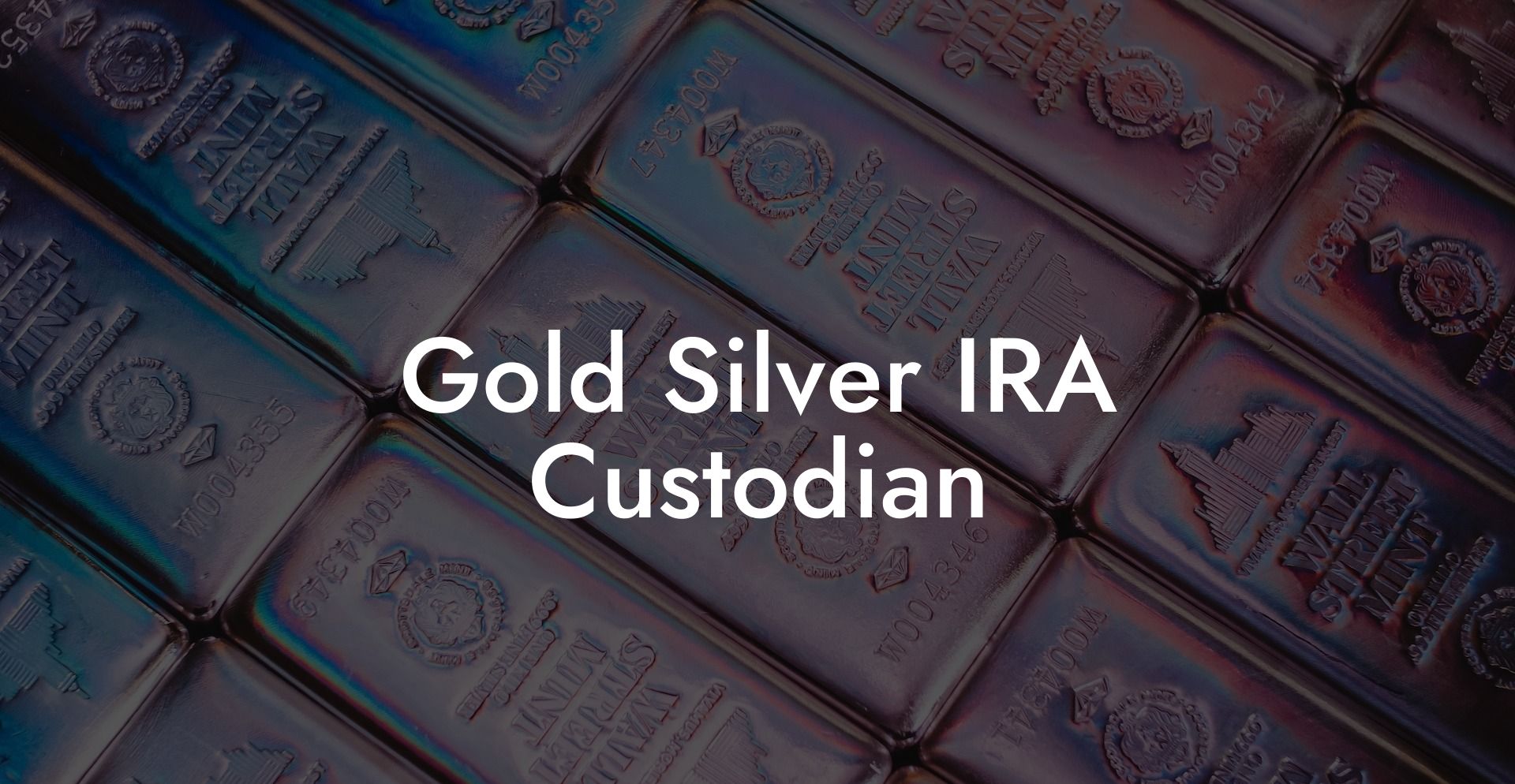 Gold Silver IRA Custodian