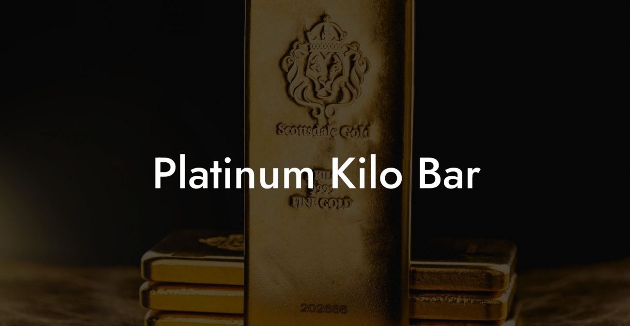 Platinum Kilo Bar