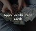 Apply For Sbi Credit Cards