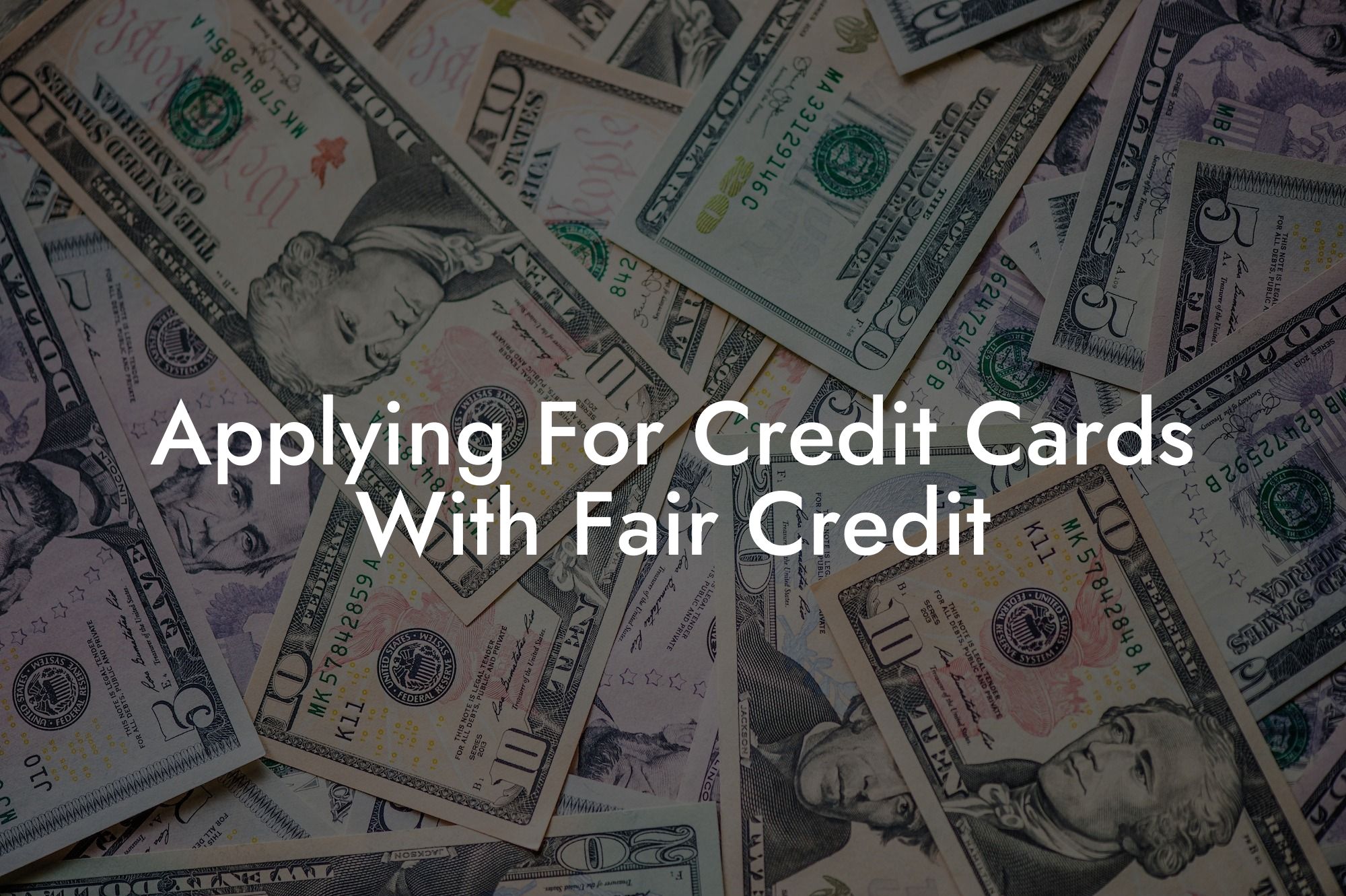 Applying For Credit Cards With Fair Credit