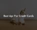 Best Apr For Credit Cards