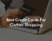 Best Credit Cards For Clothes Shopping
