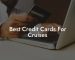 Best Credit Cards For Cruises