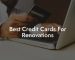 Best Credit Cards For Renovations