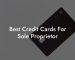 Best Credit Cards For Sole Proprietor