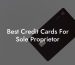 Best Credit Cards For Sole Proprietor