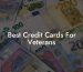 Best Credit Cards For Veterans