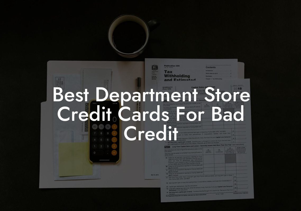 Best Department Store Credit Cards For Bad Credit