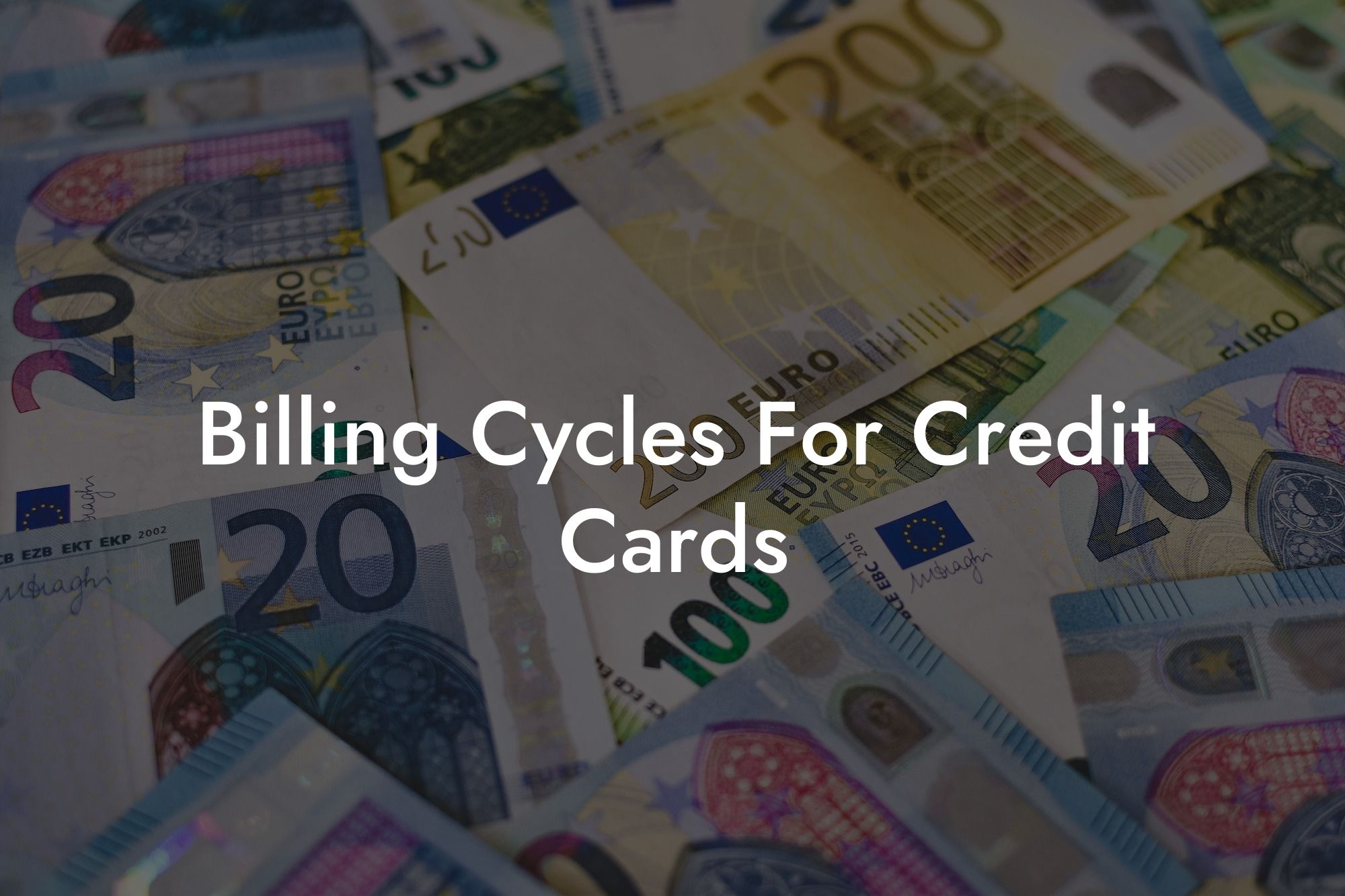 Billing Cycles For Credit Cards