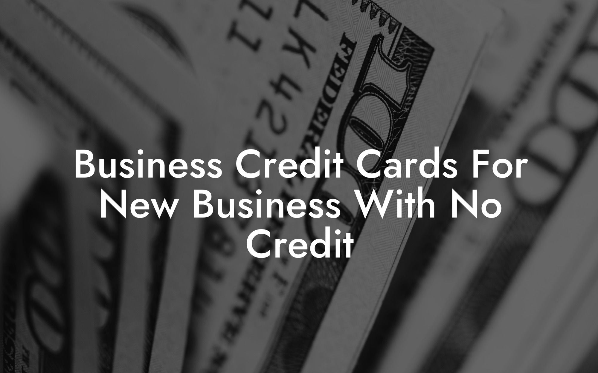 Business Credit Cards For New Business With No Credit