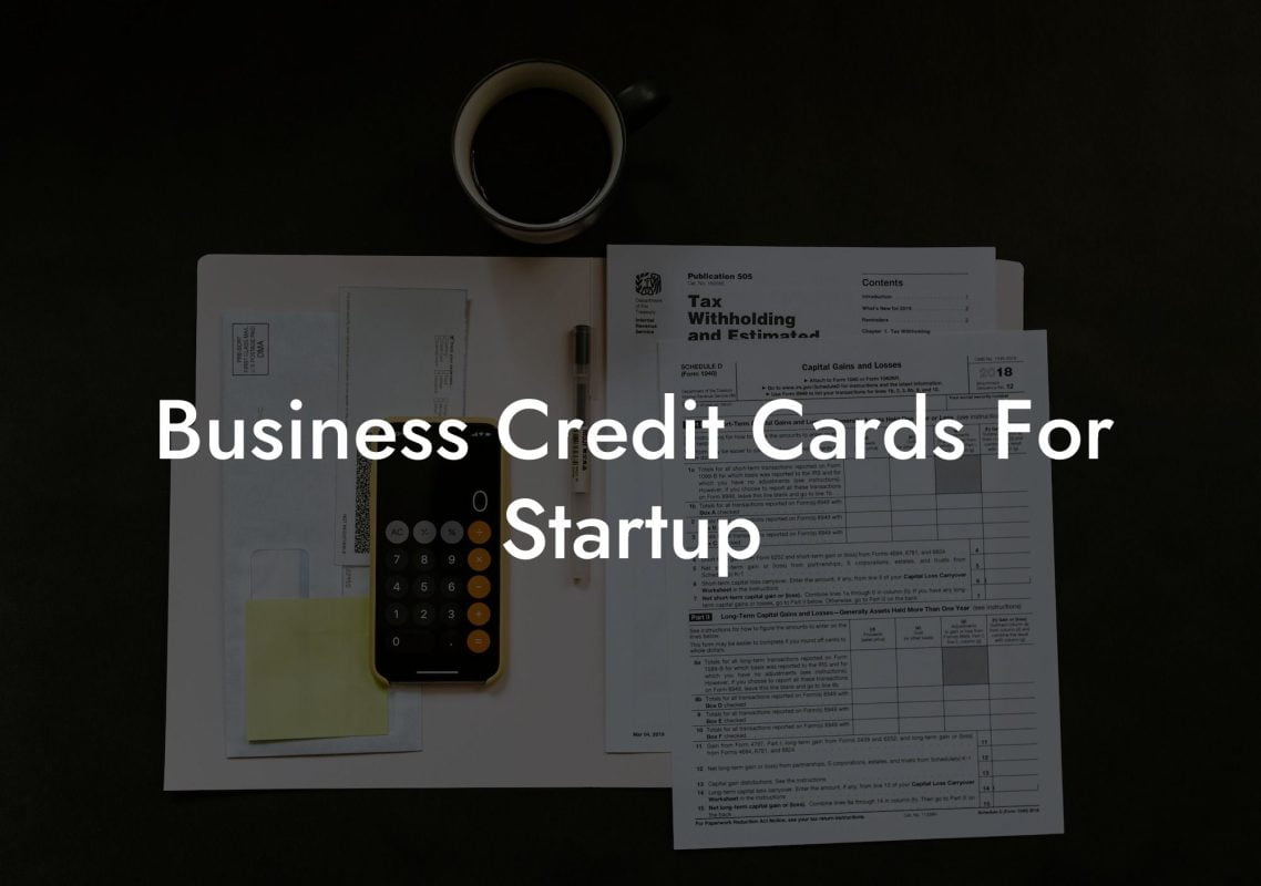Business Credit Cards For Startup