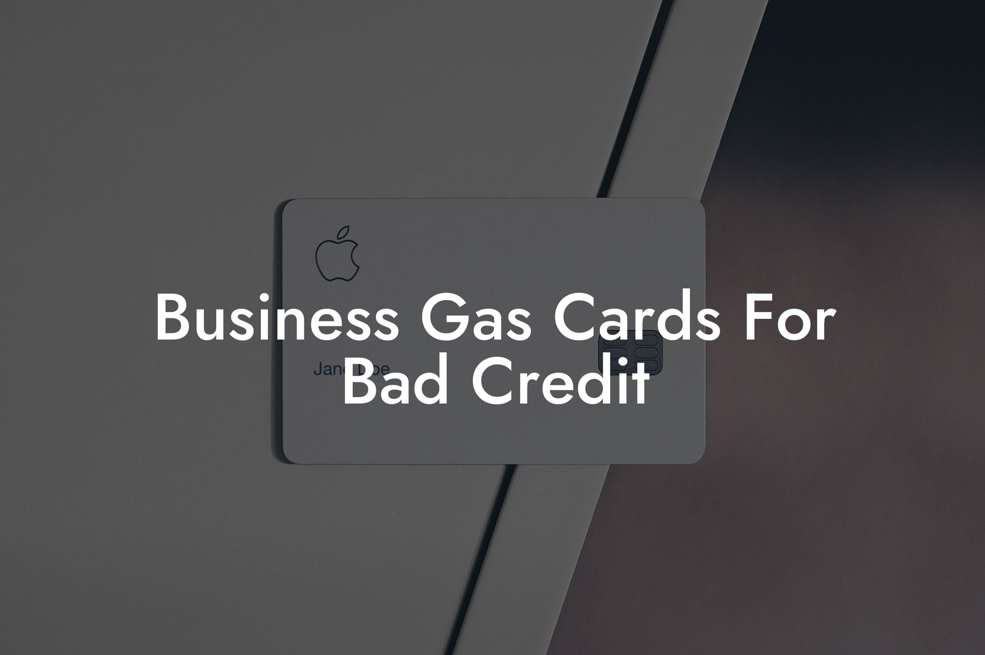 Business Gas Cards For Bad Credit