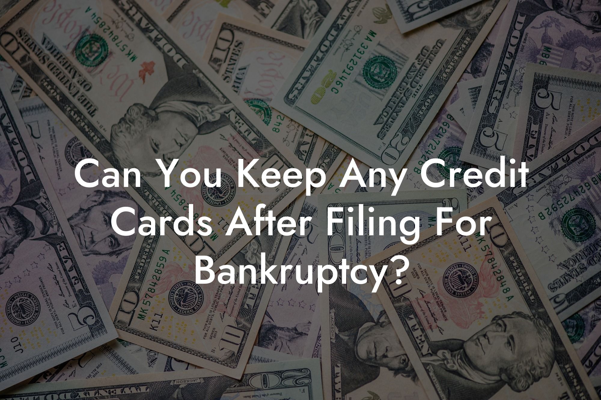 Can You Keep Any Credit Cards After Filing For Bankruptcy