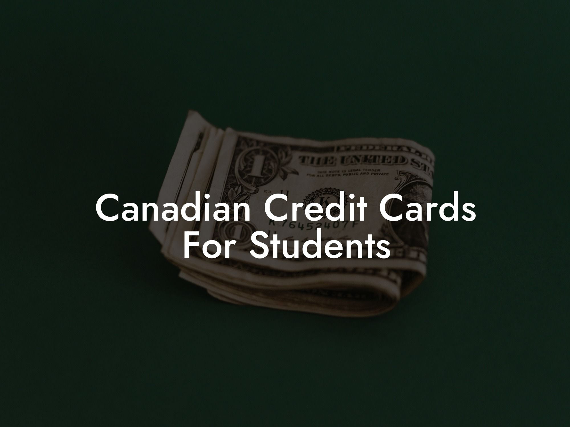 Canadian Credit Cards For Students