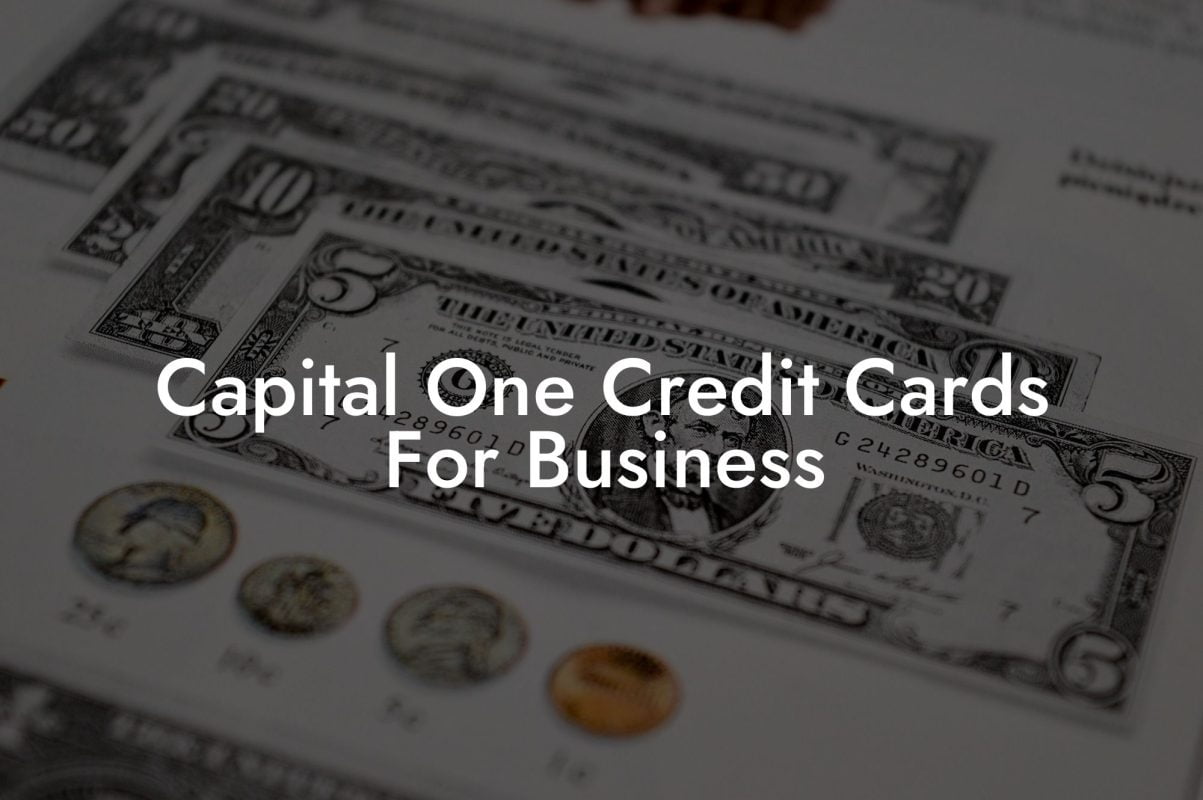 Capital One Credit Cards For Business