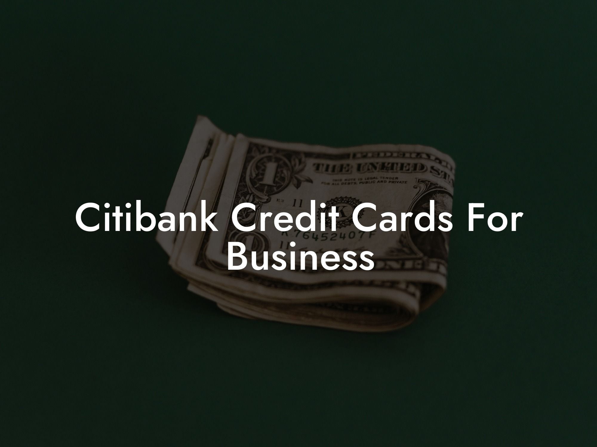 Citibank Credit Cards For Business