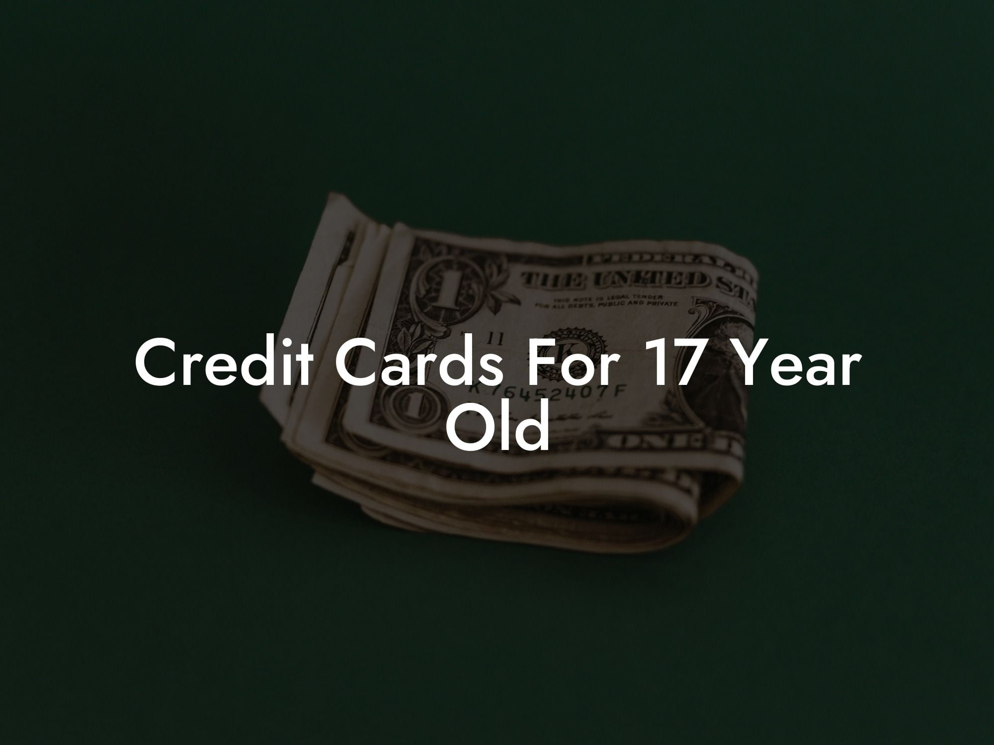 Credit Cards For 17 Year Old