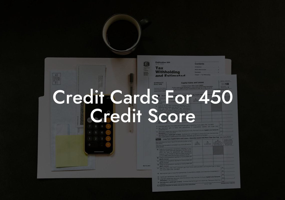 Credit Cards For 450 Credit Score