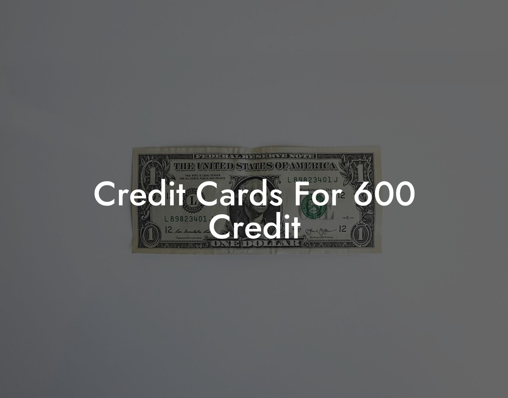 Credit Cards For 600 Credit
