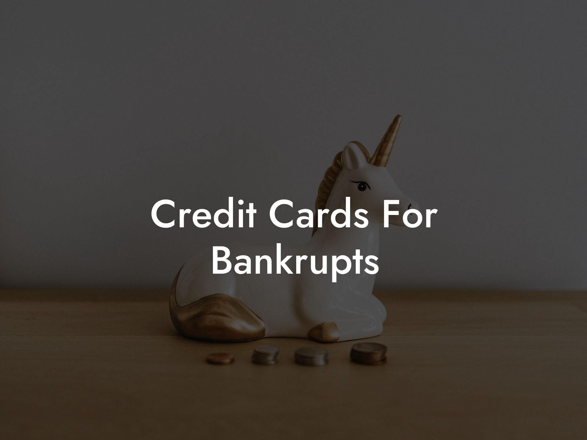 Credit Cards For Bankrupts