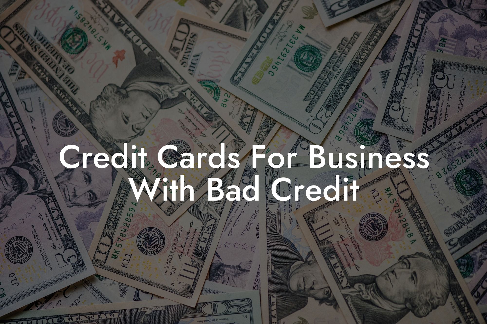 Credit Cards For Business With Bad Credit