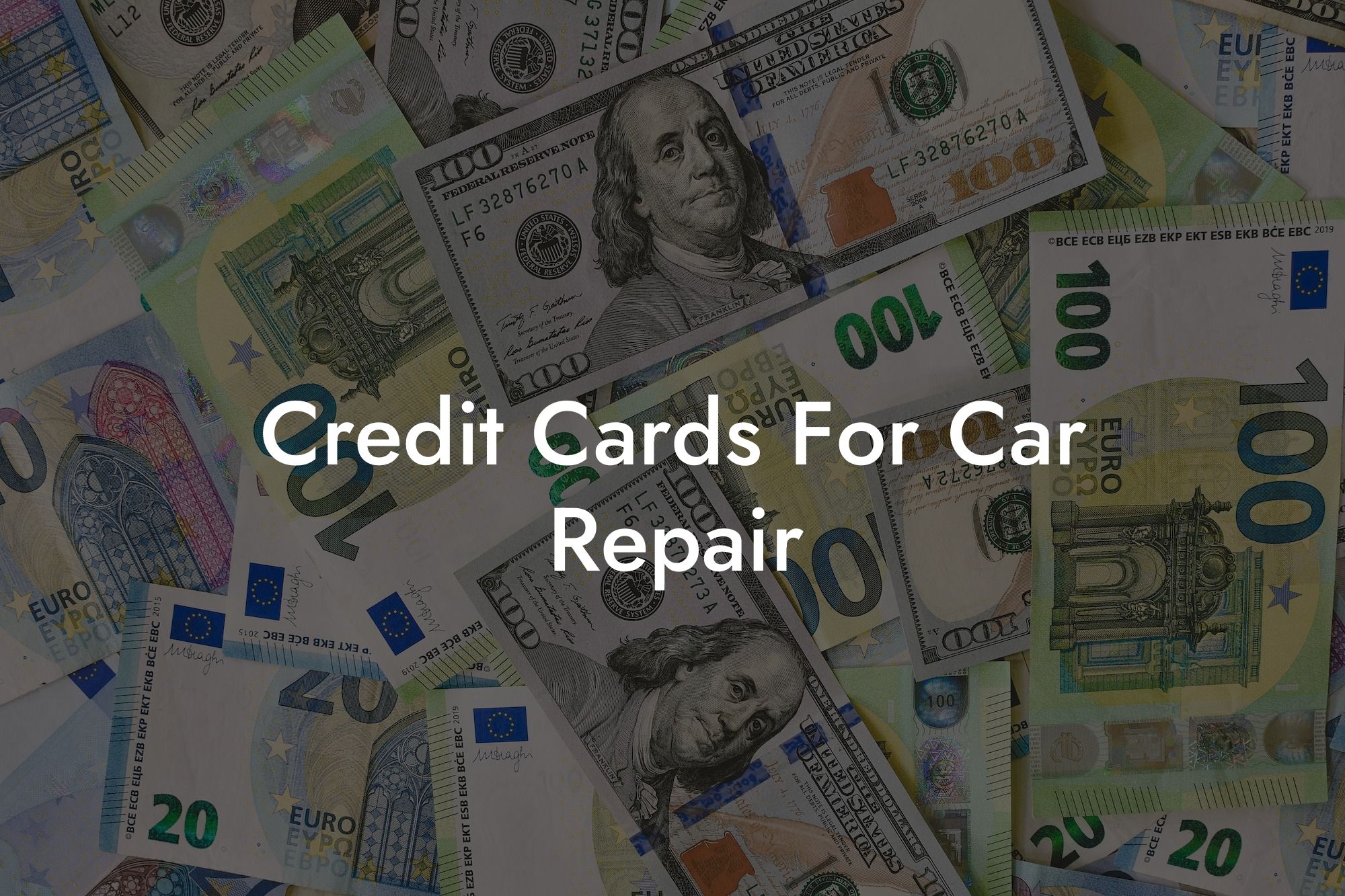 Credit Cards For Car Repair