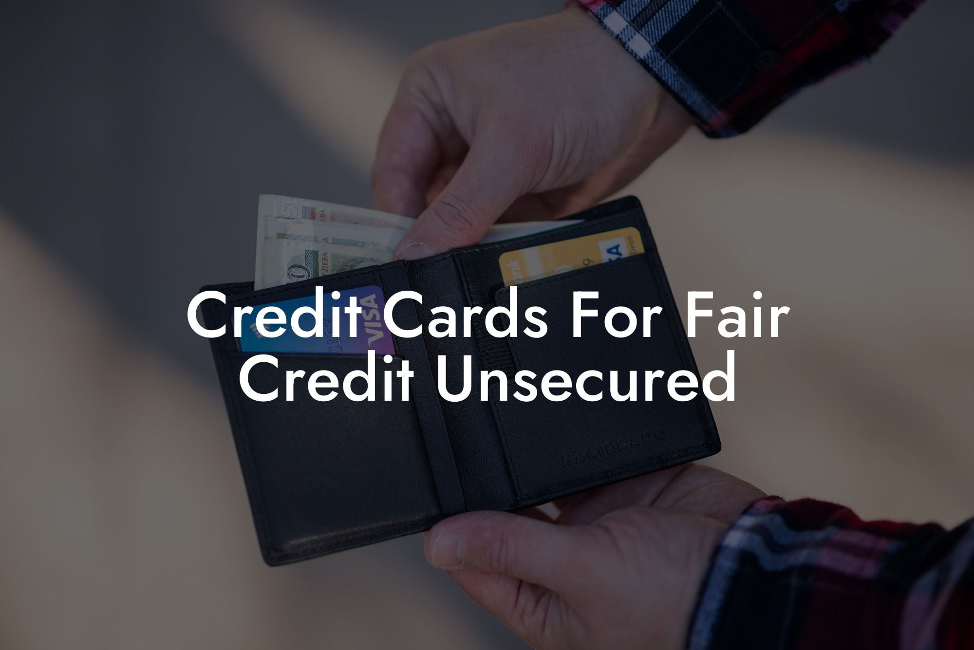 Credit Cards For Fair Credit Unsecured