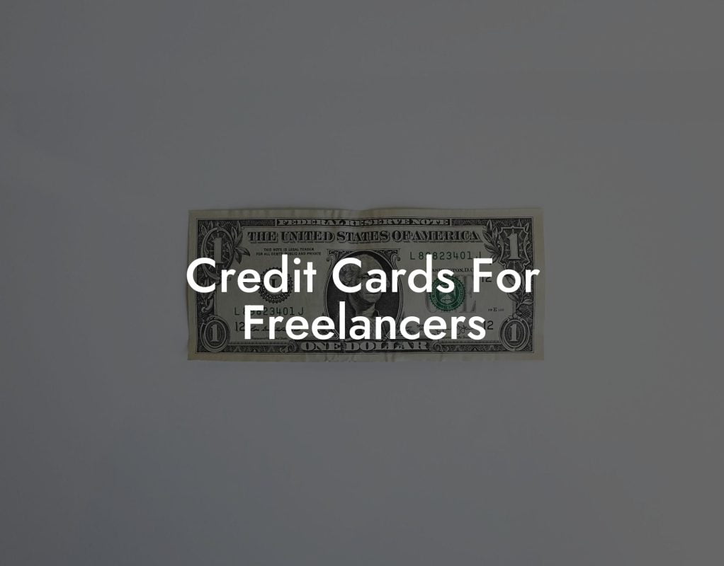 Credit Cards For Freelancers