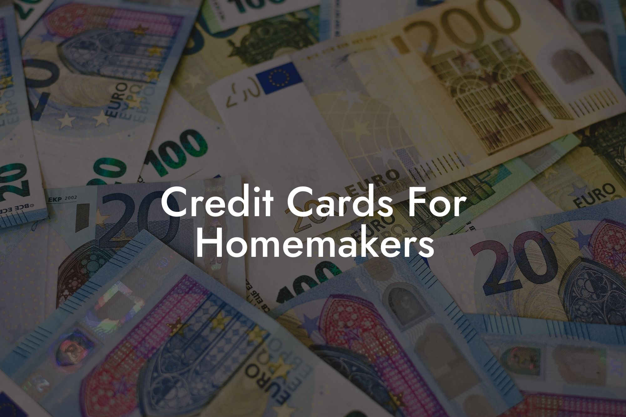 Credit Cards For Homemakers