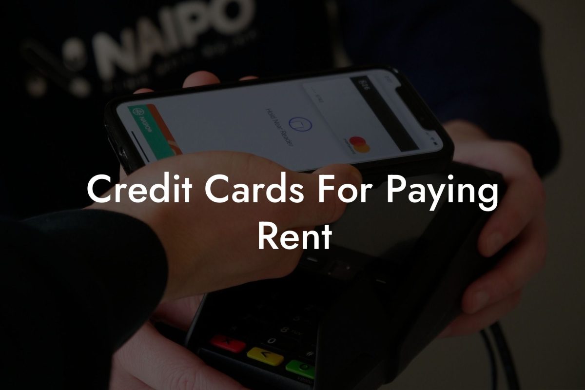 Credit Cards For Paying Rent