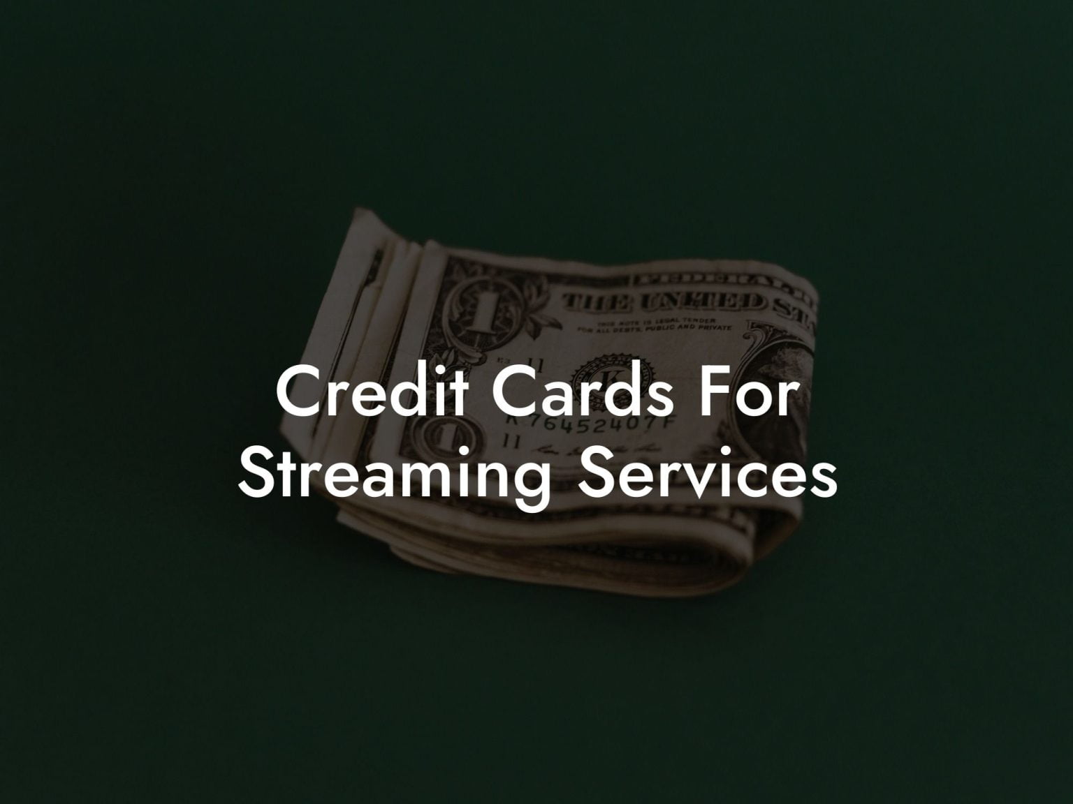 Credit Cards For Streaming Services - Flik Eco