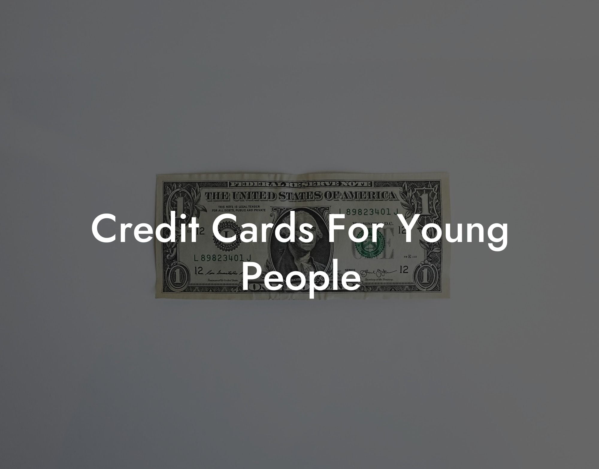 Credit Cards For Young People