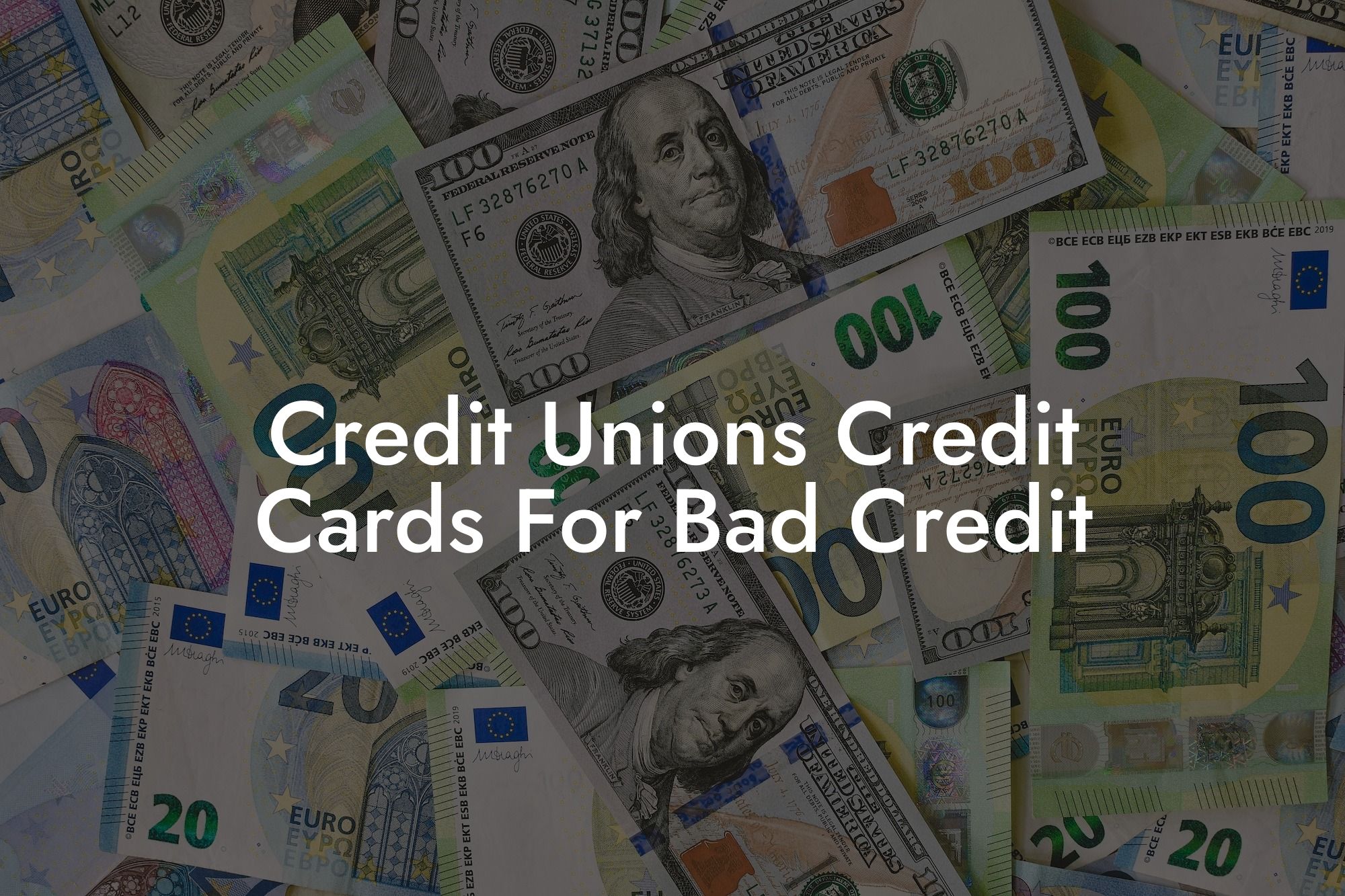 Credit Unions Credit Cards For Bad Credit