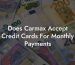Does Carmax Accept Credit Cards For Monthly Payments