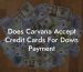 Does Carvana Accept Credit Cards For Down Payment