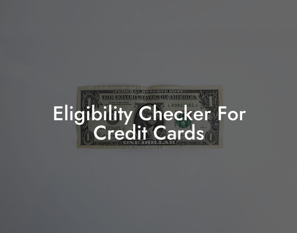 Eligibility Checker For Credit Cards